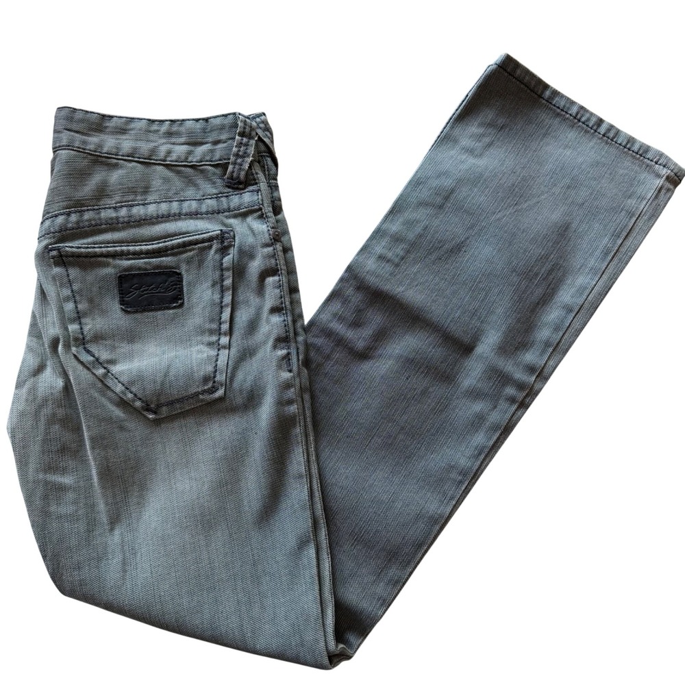 Stitch's Jeans Mens 30 Grey Boracho Authentic Black Label Denim Slim Straight